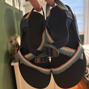 Chaco Z1 Classic Sandals Women’s   - Black with Rainbow Straps